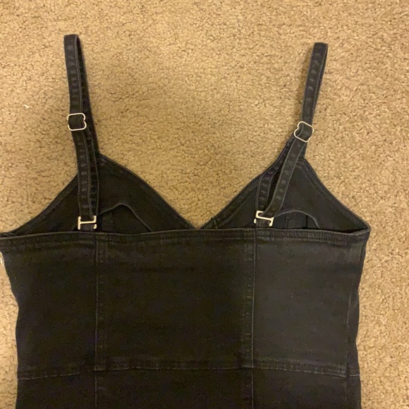 🖤Black Denim Mini Dress🖤 - Picture 4 of 4